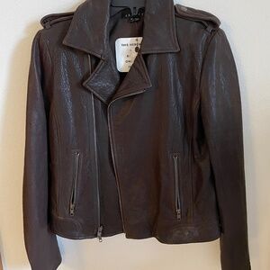 Brand NEW Brown Leather Jacket